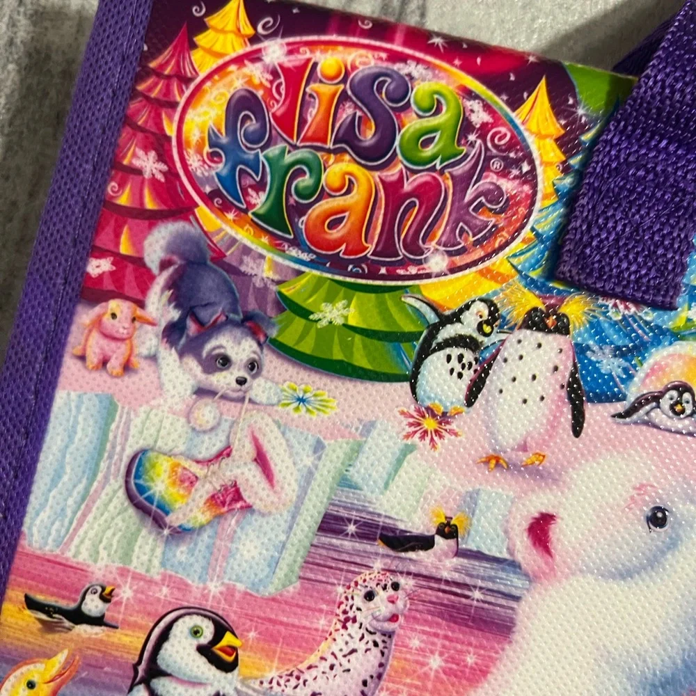 Lisa Frank Tikanni Colorful Trifold Portfolio School Binder 4 Interior Pockets